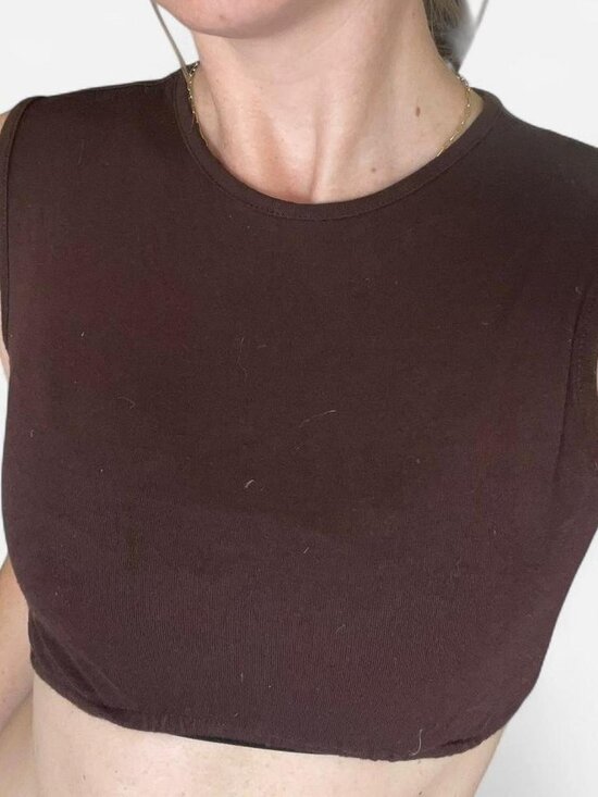 Unbranded Tops - Brown cropped tank top